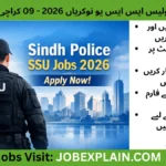 Sindh Police SSU Jobs 2026 Karachi recruitment banner showing tactical officer with Karachi skyline, apply now