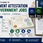 Step-by-step guide for HEC, IBCC, and MOFA document attestation for government job applications in Pakistan.