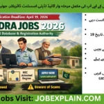 NADRA Jobs 2026 Deputy Assistant Director Junior Executive Naib Qasid apply online last date April 19