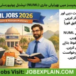 NUML Jobs 2026 Professors & Associate Professors recruitment with Pakistani academic professionals